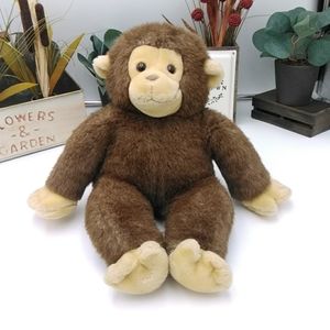 1986 Dakin Congo brown Monkey plush stuffed animal 15"